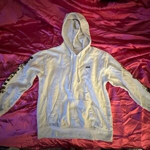 Vans White Hoodie with Logo
